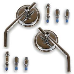 O Cromato Rotondo Piccolo 2 Specchietto Scooter Retrovisore