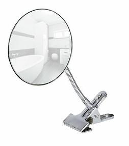 Wenko 22195100 Clip-Specchio cosmetico cromato, in acciaio i