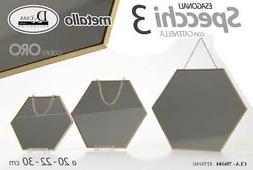 Esagonali Metallo Catenella Casa Colore Oro 20-22-30cm Casa 