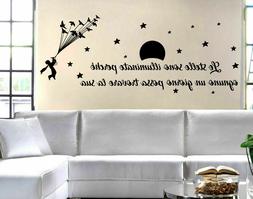 ADESIVI MURALI WALL STICKERS - PICCOLO PRINCIPE FRASI - STEL