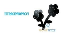 FOPPAPEDRETTI Appendiabiti appendifiore 34x31 Nero