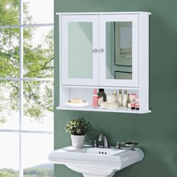 O Da Parete Con Doppia Ante Da Bagno A 3 Ripiani 56,5x13,5x