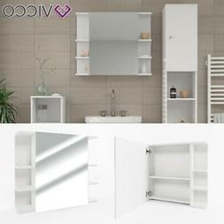 O Fynn Specchio Per Il Bagno Bianco Con Ripiani