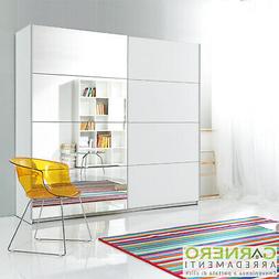 Armadio 2 Ante scorrevoli PASCAL Gihome &reg; 180 cm moderno bi