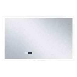 O Led Luce Bagno Sensore Tattile Orologio Tessuti 100x60cm 1