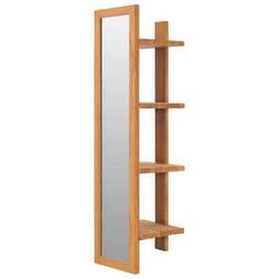 O Parete Massello Teak Bagno 4mensole 4ripiani 30x30x120cm 2
