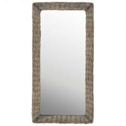 ax specchio vimini marrone specchi bagno casa