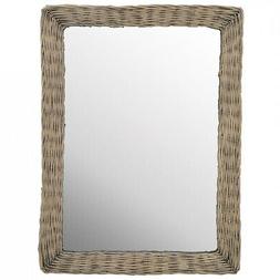 O Vimini Marrone Specchi Bagno Casa 60x80cm Giardino Corrido