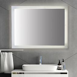 BAND-Specchio con retroilluminazione e sabbiatura perimetral