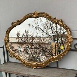 O Da Parete Oro Ovale Antico Rococo Bagno Squallido Lusso