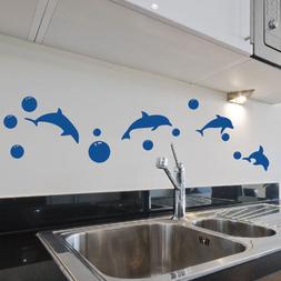 Bubbe Dolphin Vinile Artistico Adesivi Da Parete / Da Muro, 