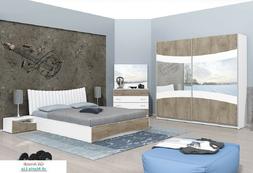 Camera da letto matrimoniale completa moderna con rete model