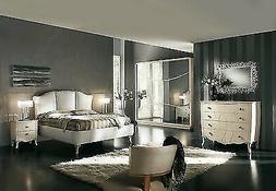 CAMERA MATRIMONIALE LACCATO ARMADIO -COMO-LETTO-SPECCHIO-COM