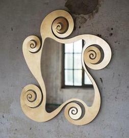 O Da Parete Design Particolare Metallo Foglia Oro