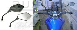Specchietti Kawasaki Style Per Moto Naked Nero Omologati Lam