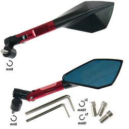 Etti Retrovisori Specchi Corpo In  Metallo Moto Scooter Ross