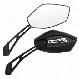 coppia specchietti specchi infinity nero omologati logo