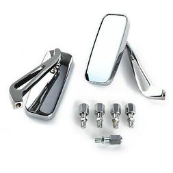 Etti Specchio Retrovisore Moto Naked Custom Metallo Cromato 