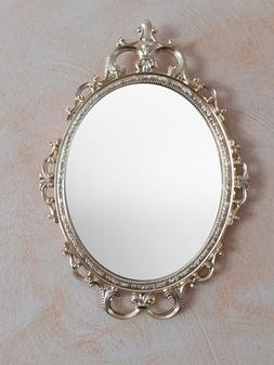 cornice con specchio in metallo made in