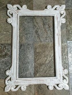 O In Legno Bianco Decapato Intarsiato