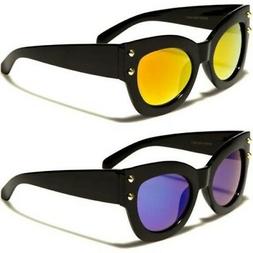 Designer Occhio di Gatto Punta Rotondo Emo Gotico Nero Sole 