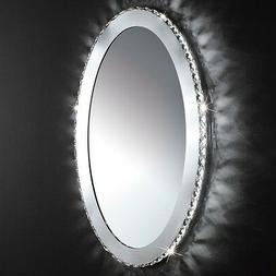 O Ovale Moderno A Led Con Cristalli