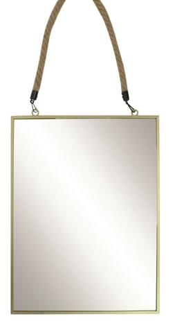 O Da Parete Con Rustico Corda 40cm X 30cm Cornice Metallo