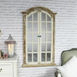 Grande Rustico Crema Legno Naturale da Parete Finestra Inter