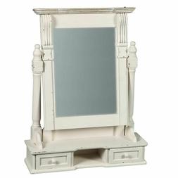 O Per Trucco In Stile Country, Paese Specchio Bianco Shabby