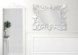 O Da Parete Con Cornice Plexiglass Argento Stile Barocco
