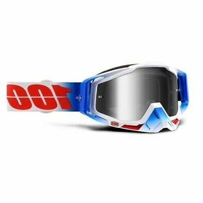 100 percent maschera occhiale racecraft fourth blu
