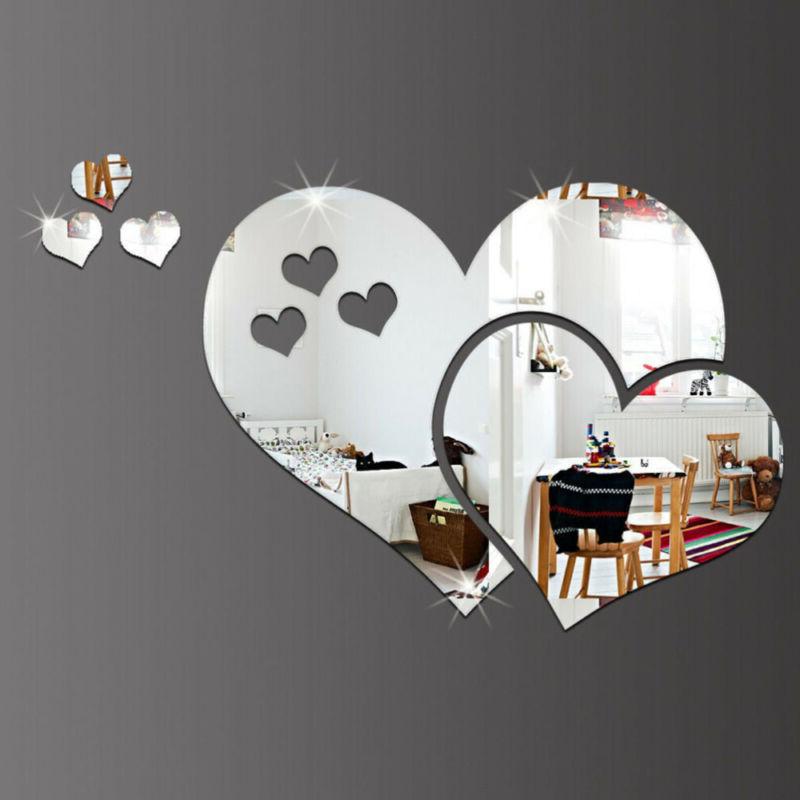 10pcs adesivi murali specchio moderni stickers diy
