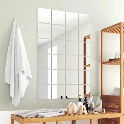 24 pz piastrelle a specchio quadrate in