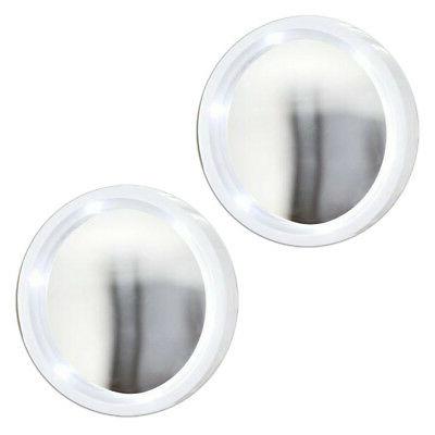 2er set led specchio per trucco ventosa
