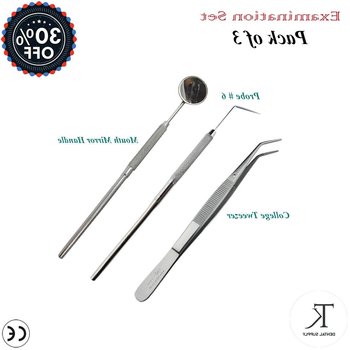 3 pezzi odontoiatria strumento medicazione pinze lab