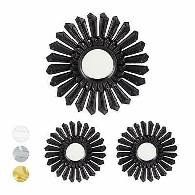 3750741 nero specchio decorativo a forma di