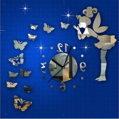 3d creativi orologi dello specchio decalcomanie adesivo