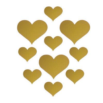 3d specchio cuore amore adesivo parte arte