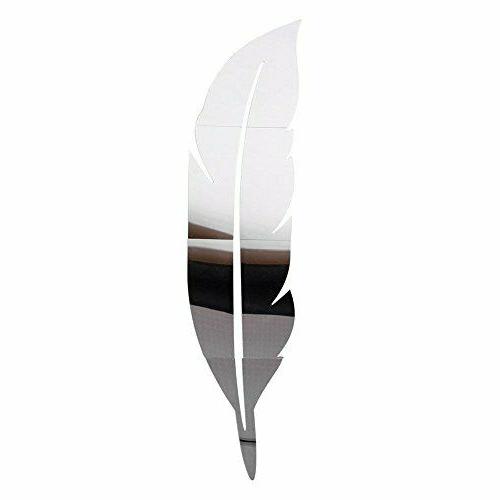 3d specchio piuma decorazione acrilico specchio adesivo