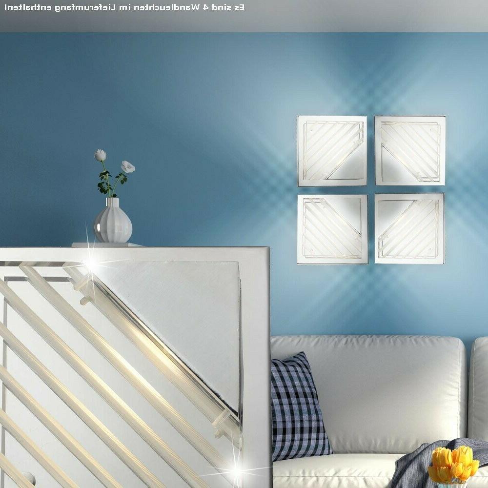 4er set design illuminazione led corridoio parete