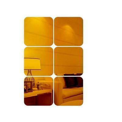 6 pezzi quadrato specchio adesivo parete specchio