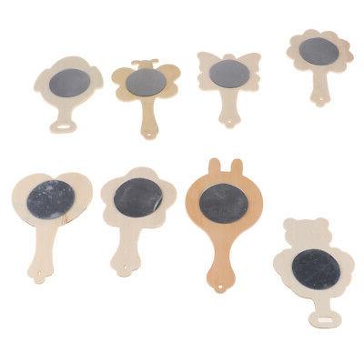 8pcs portatile specchio da trucco per giocattoli