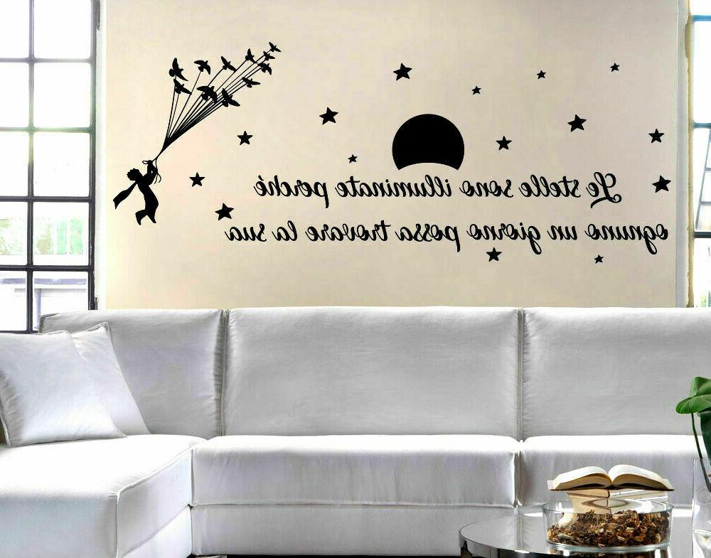 adesivi murali wall stickers piccolo principe frasi