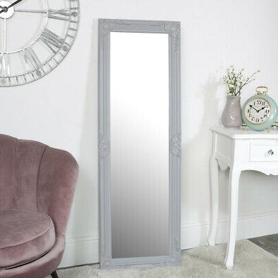 alto grigio specchio da parete vintage francese