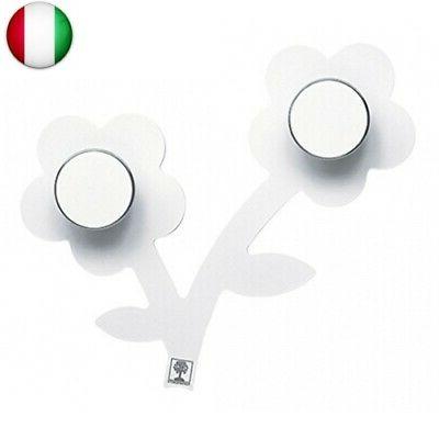 appendifiore appendiabiti da parete bianco