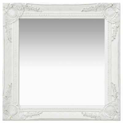 ax specchio parete stile barocco bianco bagno