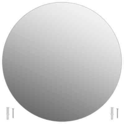 ax specchio parete vetro 60cm circolare 2tasselli