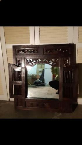 bellissimo specchio da parete artigianale con cornice