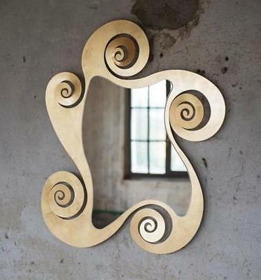 circe specchio da parete design particolare metallo
