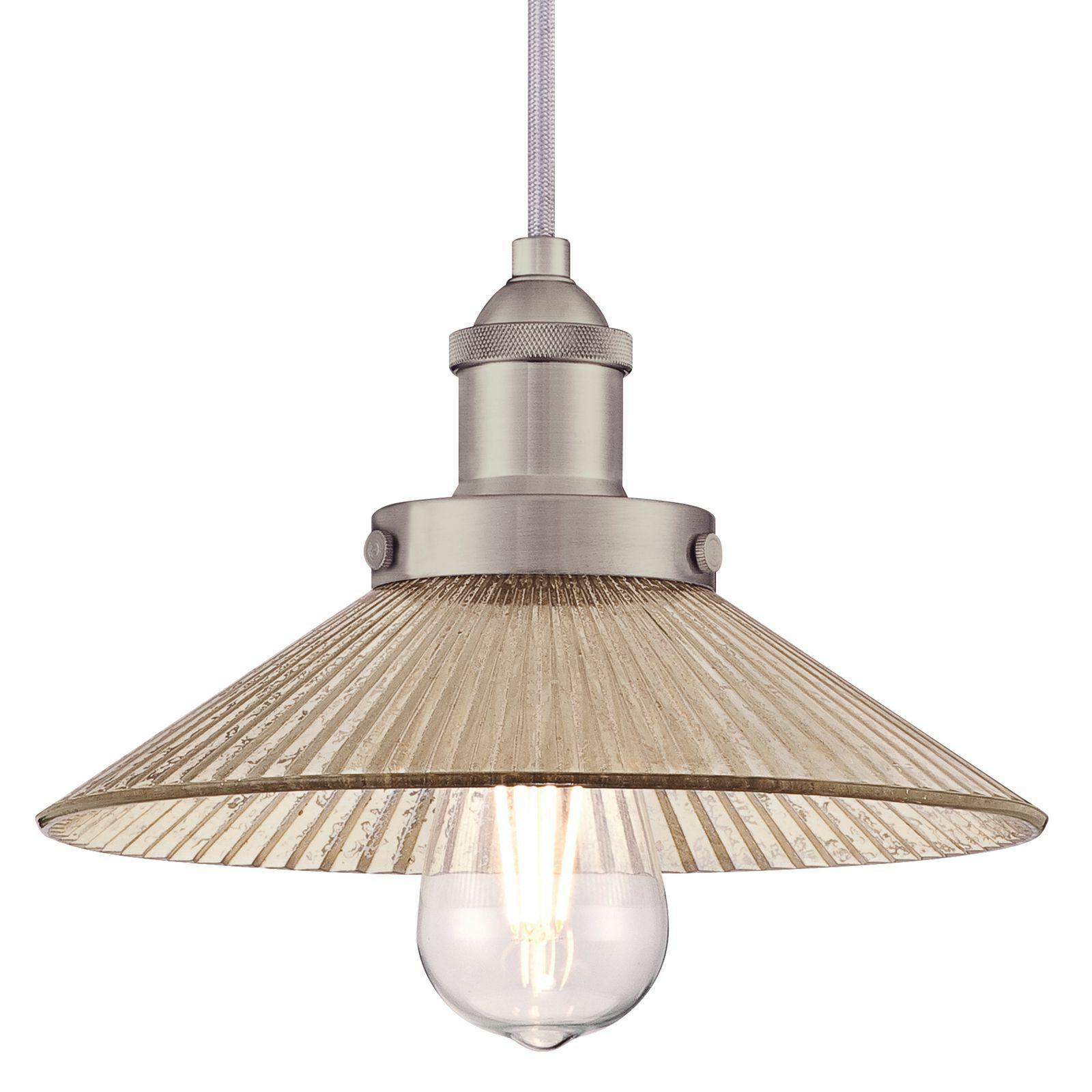 classico sospensione art deco nichel e geriffeltes